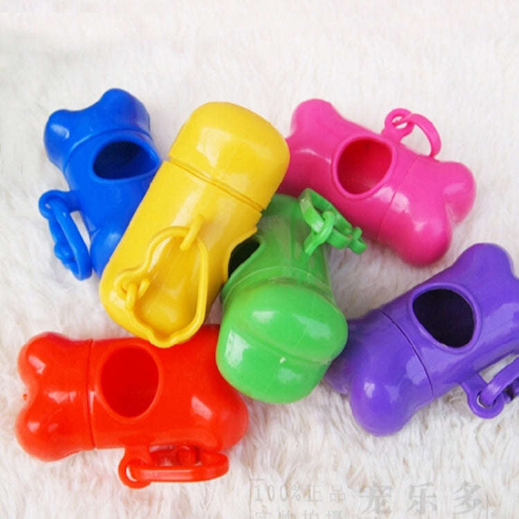 Dog Poop Dispenser Dog Poop Bag Bone Dispenser Case Pet Waste Bags(Blue)