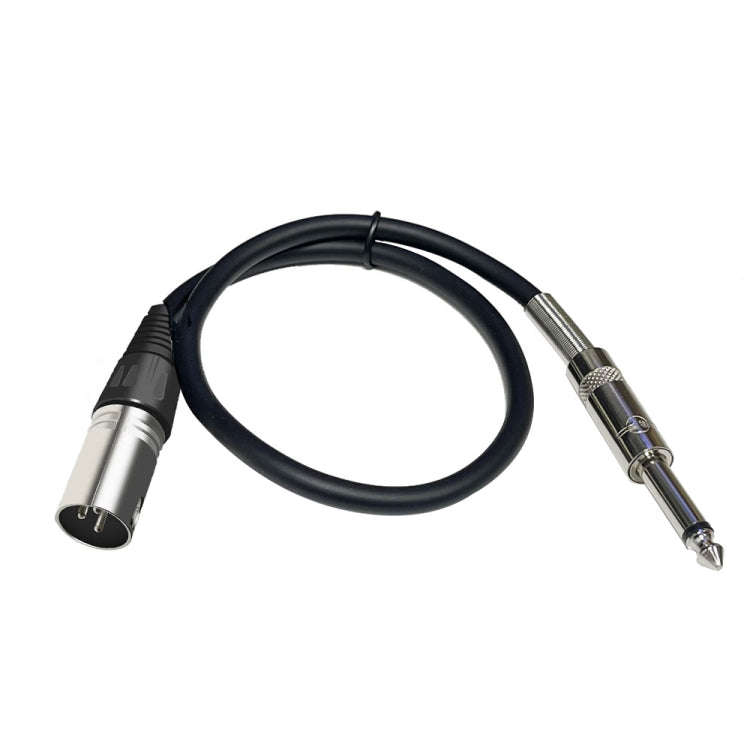 6.35mm Caron Male To XLR 2pin Balance Microphone Audio Cable Mixer Line, Size:1m
