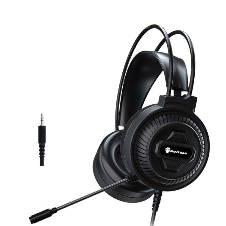 PANTSAN PSH-400 USB Computer Head-Mounted Luminous RGB Wired Headset, Specification:3.5mm Single ...