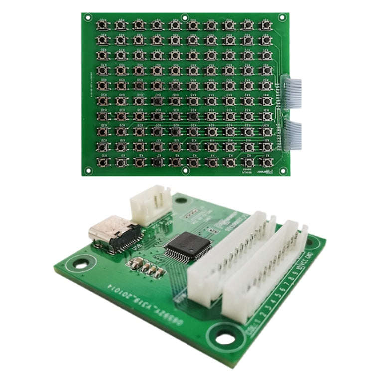 Pcsensor 100-Key Touch Switch Module Custom Keyboard And Mouse Test Development Board, Style:PCB