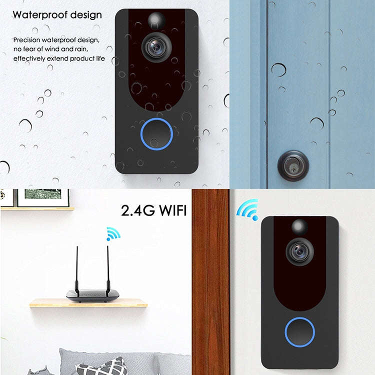 V7 Standard Edition 1080P Full HD Weather Resistant WiFi Security Home Monitor Intercom Smart Pho...