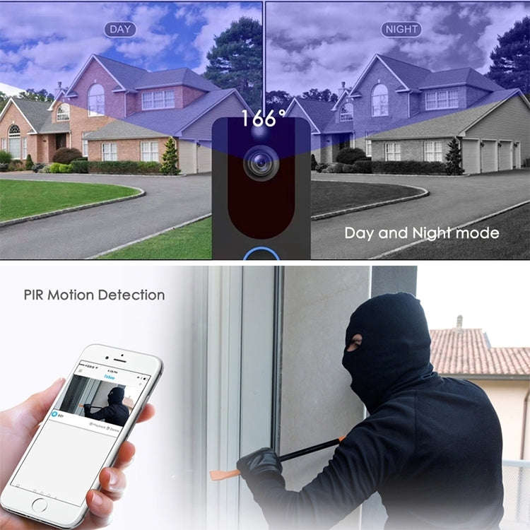 V7 Standard Edition 1080P Full HD Weather Resistant WiFi Security Home Monitor Intercom Smart Pho...