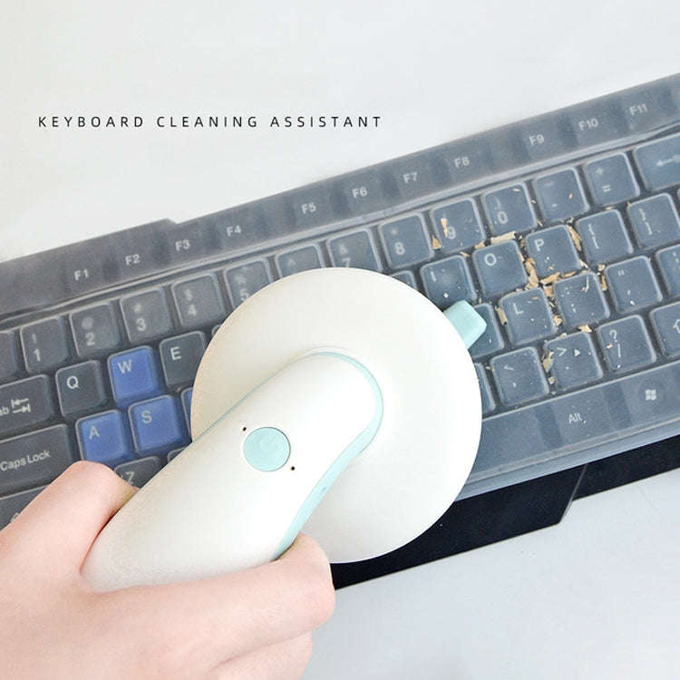 Mini Handheld Desktop Vacuum Cleaner Home Wireless Keyboard Cleaner(Green)