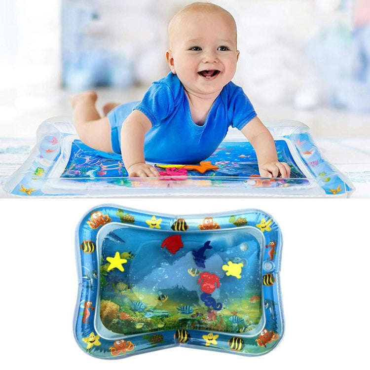 Baby Inflatable Aquarium Water Playing Cushion Prostrate Pad Toy Mat White 60*50cm