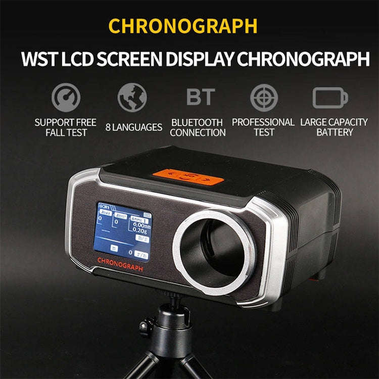 WoSporT LCD Screen Display Chronograph Speed Tester, APP Bluetooth Synchronization Eight Language...
