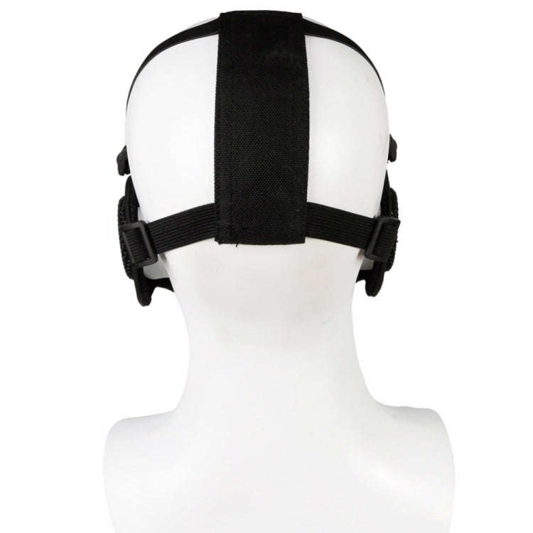 WoSporT Half Face Metal Net Field  Ear Protection Outdoor Cycling Steel Mask(Jungle Digital)