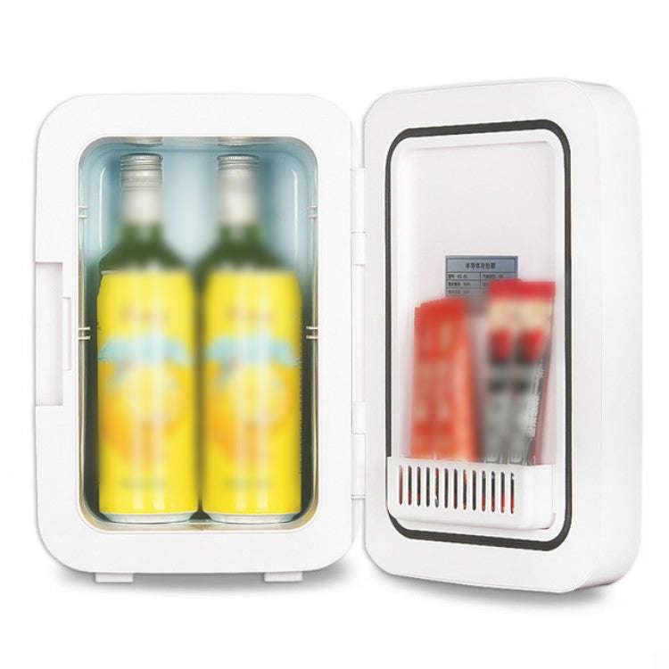 Somate SMT-8L Digital Display Car Home Dual-use Mini Refrigerator, Color:Blue, Specification:CN Plug