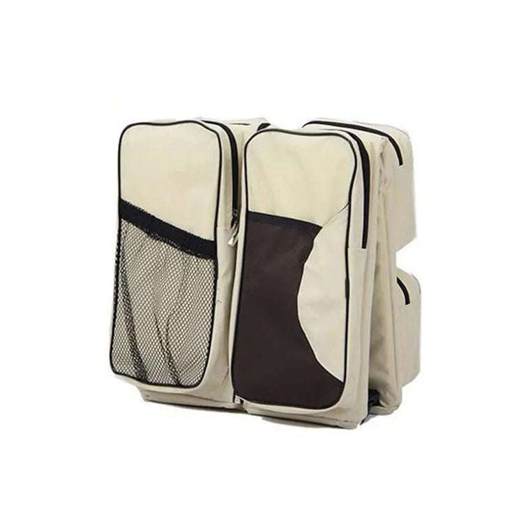 Newborn Baby Portable Travel Foldable Bed Mummy Pack Bag(Grey Coffee)