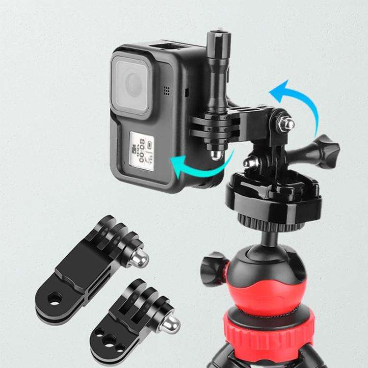 Different Direction Short Adapter TELESIN Screw Adapter Adjustment Arm For GoPro Hero12 Black / H...