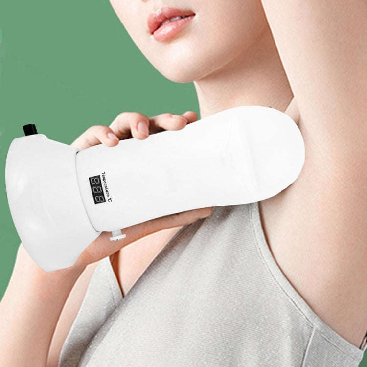 Portable Manual Thermostat Wax Machine Hair Removal Wax Bean Heater, EU Plug(White)