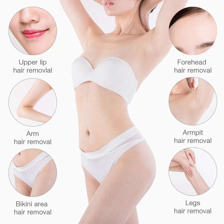 Portable Manual Thermostat Wax Machine Hair Removal Wax Bean Heater, EU Plug(White)
