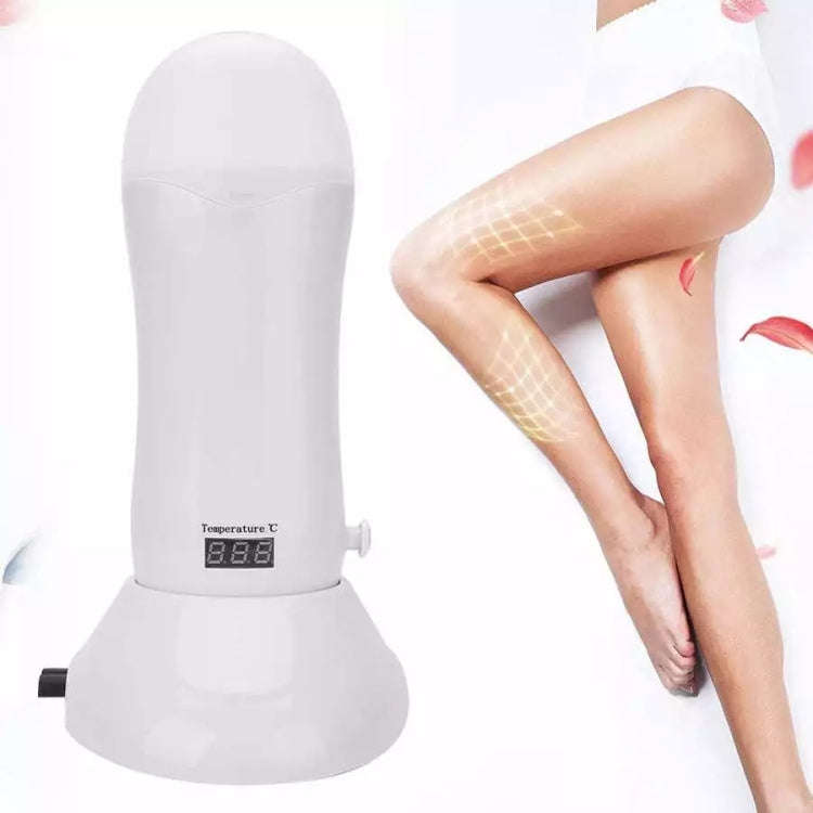 Portable Manual Thermostat Wax Machine Hair Removal Wax Bean Heater, EU Plug(Pink)