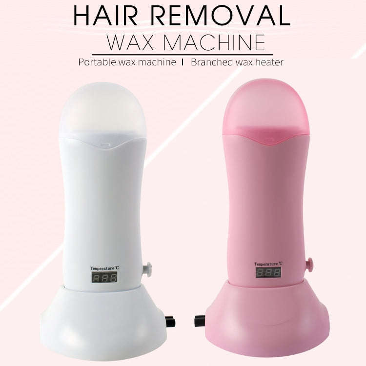 Portable Manual Thermostat Wax Machine Hair Removal Wax Bean Heater, EU Plug(Pink)