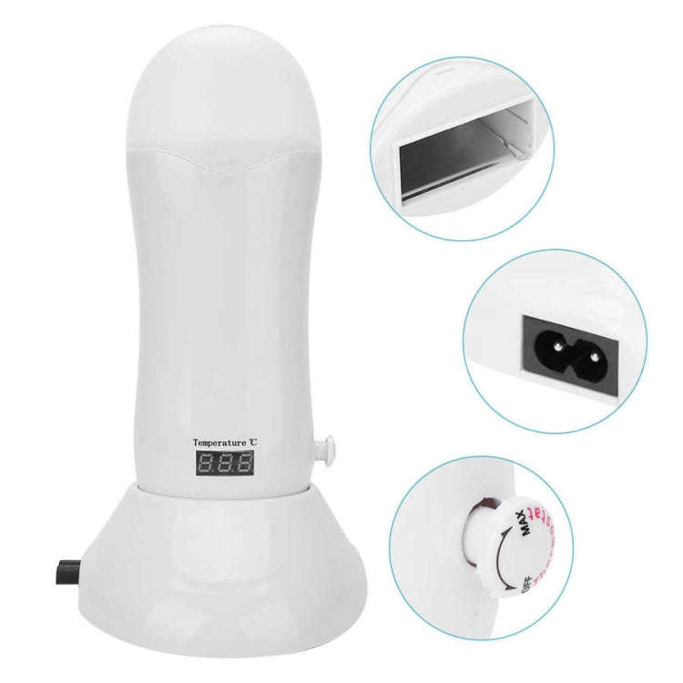 Portable Manual Thermostat Wax Machine Hair Removal Wax Bean Heater, EU Plug(Pink)