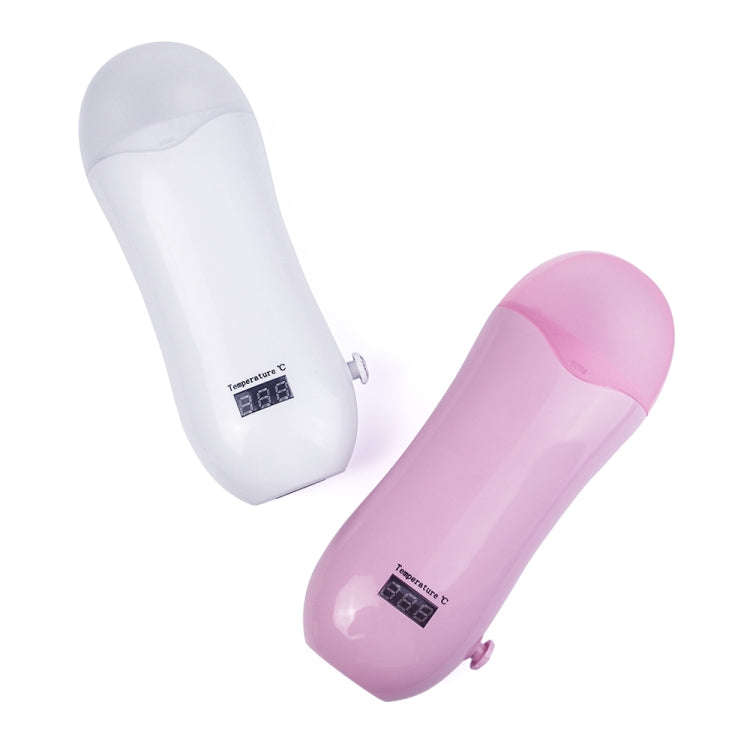 Portable Manual Thermostat Wax Machine Hair Removal Wax Bean Heater, EU Plug(Pink)