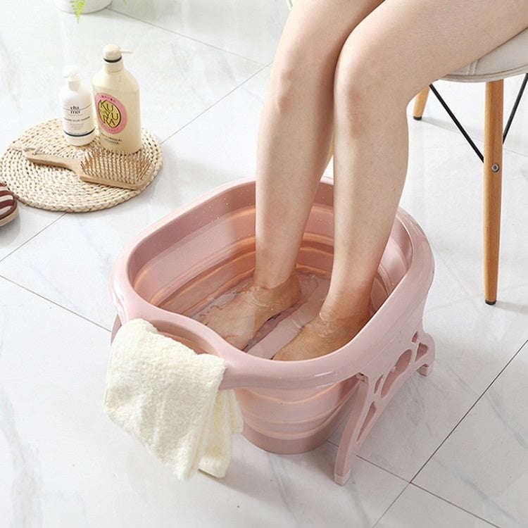 Household Foldable Foot Massage Foot Bath(Blue)