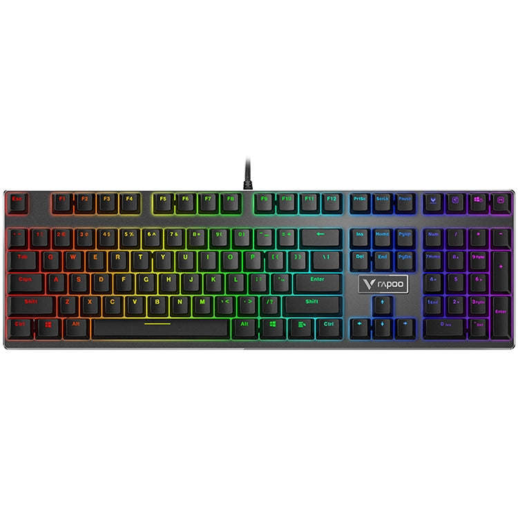 Rapoo V700RGB 104 Keys USB Wired Game Computer without Punching Mechanical Keyboard(Tea Shaft)