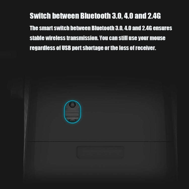 Rapoo M100G 2.4GHz 1300 DPI 3 Buttons Office Mute Home Small Portable Wireless Bluetooth Mouse(Da...