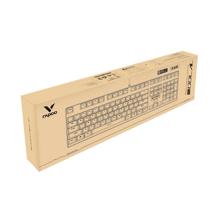 Rapoo V700S 104 Keys Mixed Color Backlight USB Wired Game Computer Without Punching Mechanical Ke...