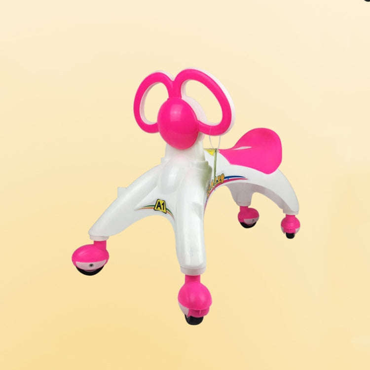 Children Sliding Twister Car Walker(Pink)