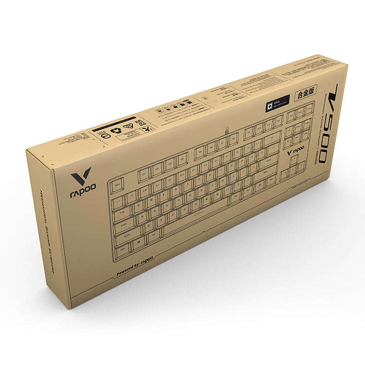 Rapoo V500 87-keys Alloy Edition Desktop Laptop Computer Game Esports Office Home Typing Metal Wi...