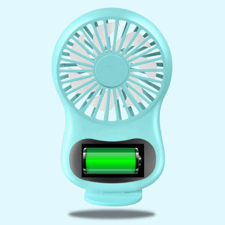 Multifunctional Clock Small Fan Creative Desktop Mini USB Fan(White)