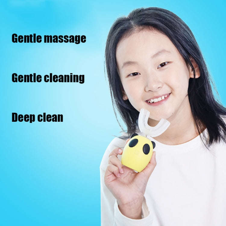 U-shaped Beauty Instrument Ultrasonic Vibration Tooth USB Charging Children Electric Toothbrush, ...