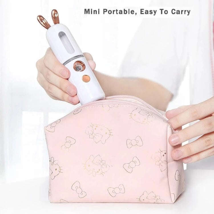 Facial Steamer Nano Spray Water Replenishing Instrument Portable Cold Spray Machine Charging Beau...