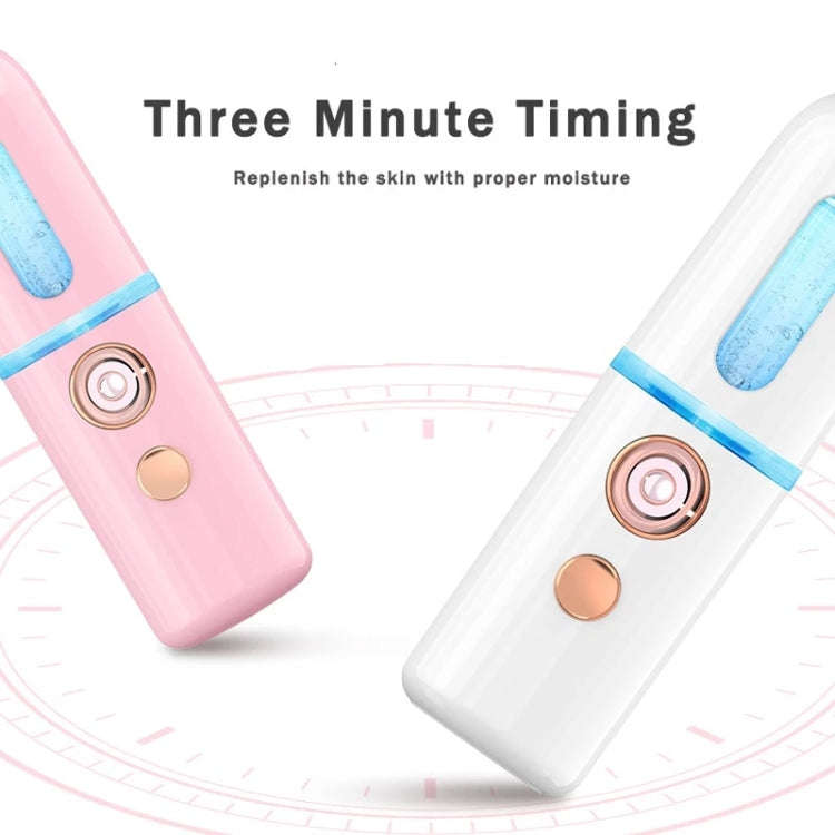 Facial Steamer Nano Spray Water Replenishing Instrument Portable Cold Spray Machine Charging Beau...
