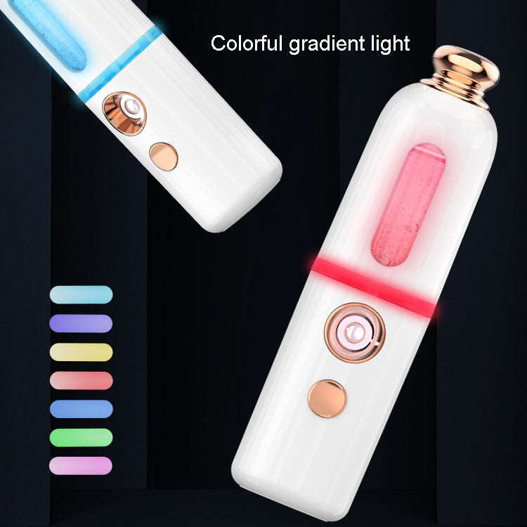 Facial Steamer Nano Spray Water Replenishing Instrument Portable Cold Spray Machine Charging Beau...