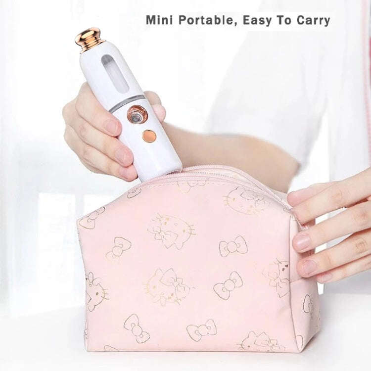 Facial Steamer Nano Spray Water Replenishing Instrument Portable Cold Spray Machine Charging Beau...