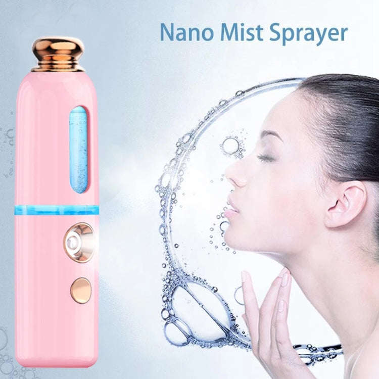 Facial Steamer Nano Spray Water Replenishing Instrument Portable Cold Spray Machine Charging Beau...