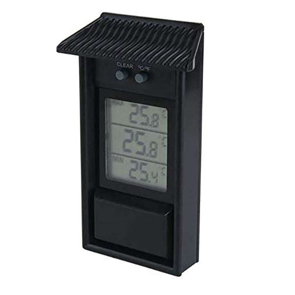 Eaves Shape Outdoor Garden Refrigerator Waterproof Thermometer(Black)