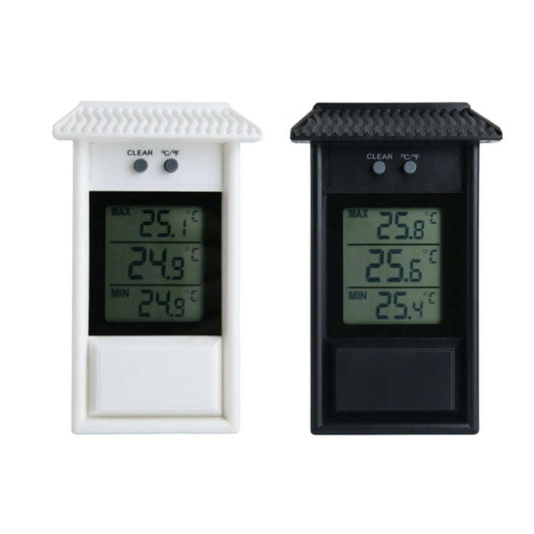 Eaves Shape Outdoor Garden Refrigerator Waterproof Thermometer(Black)
