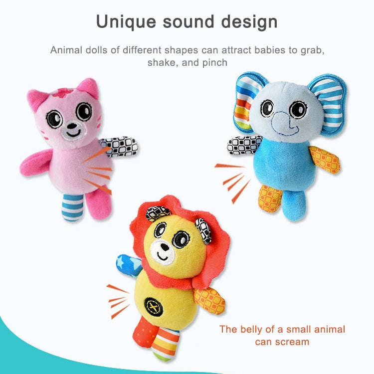 Baby Stroller Cartoon Animal Pendant Cradle Ornament Hanging Rattle(Black And White Panda Bed Han...