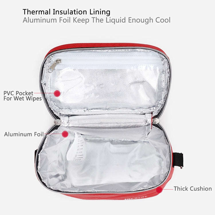 Feeding Bottle Insulation Bags Baby Diaper Stroller Cooler Changing Bags(Ppink)