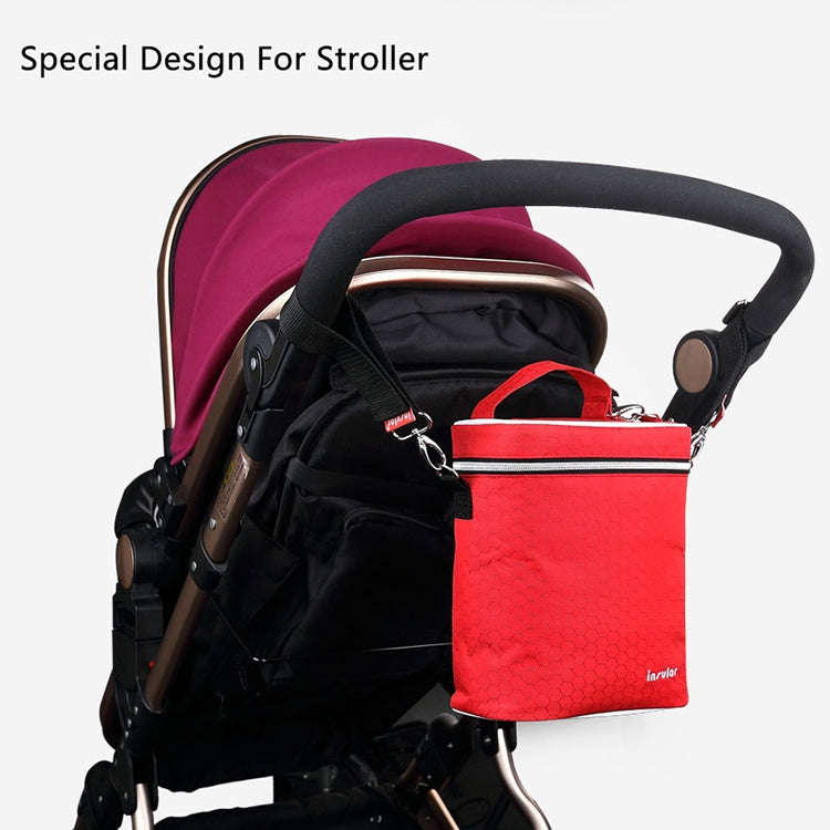 Feeding Bottle Insulation Bags Baby Diaper Stroller Cooler Changing Bags(Ppink)