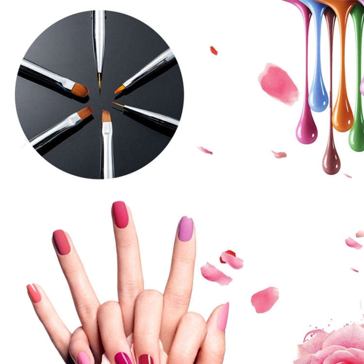 Nail Brush Color Painting Flower Carving Pen Pull Pen Light Therapy Gel Pen Flat Head Pen Nail Pe...