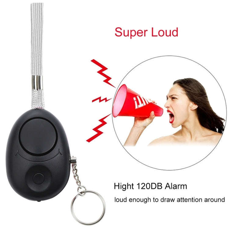 120dB Key Anti-lost Alarm Anti-wolf Alarm with LED Light(White)