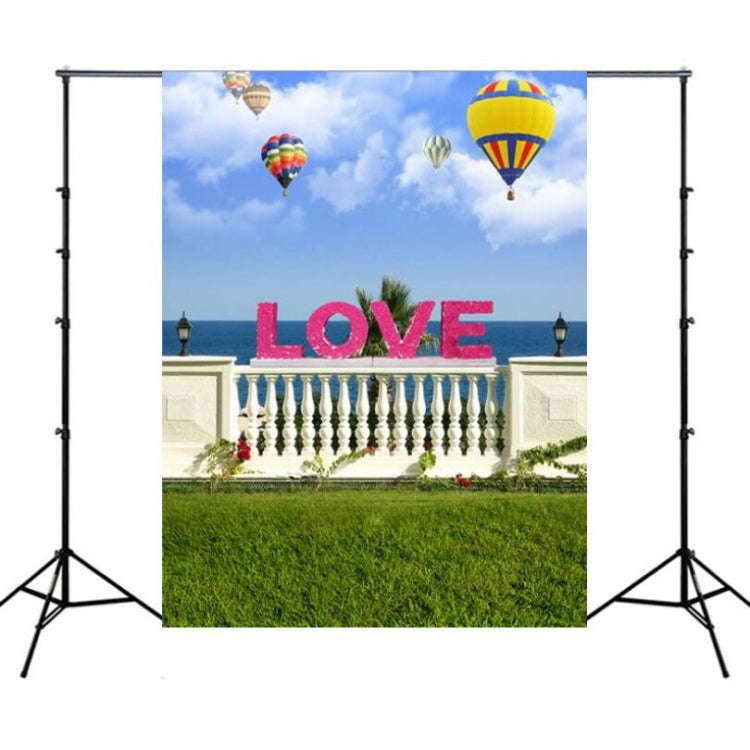 1.5m x 2.1m Simulation 3D Beach Seascape Coconut Tree Photo Photography Background Cloth(3262)