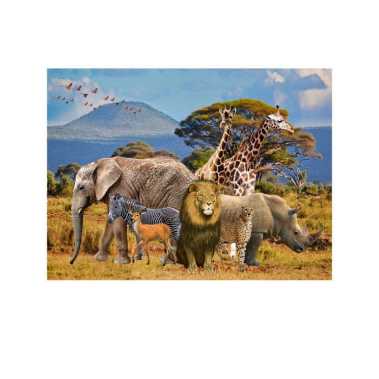 2.1m x 1.5m Grassland Lion Animal Photography Background Cloth(W105)