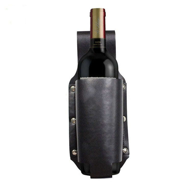 Outdoor Hanging Waist Cans Beverage Beer Bottle Holster(Black)