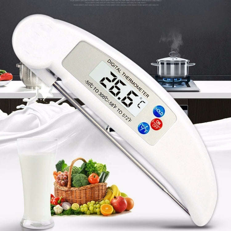 Folding Meat Thermometer Digital Kitchen Thermometer Food Cooking BBQ Probe, Random Color Delivery