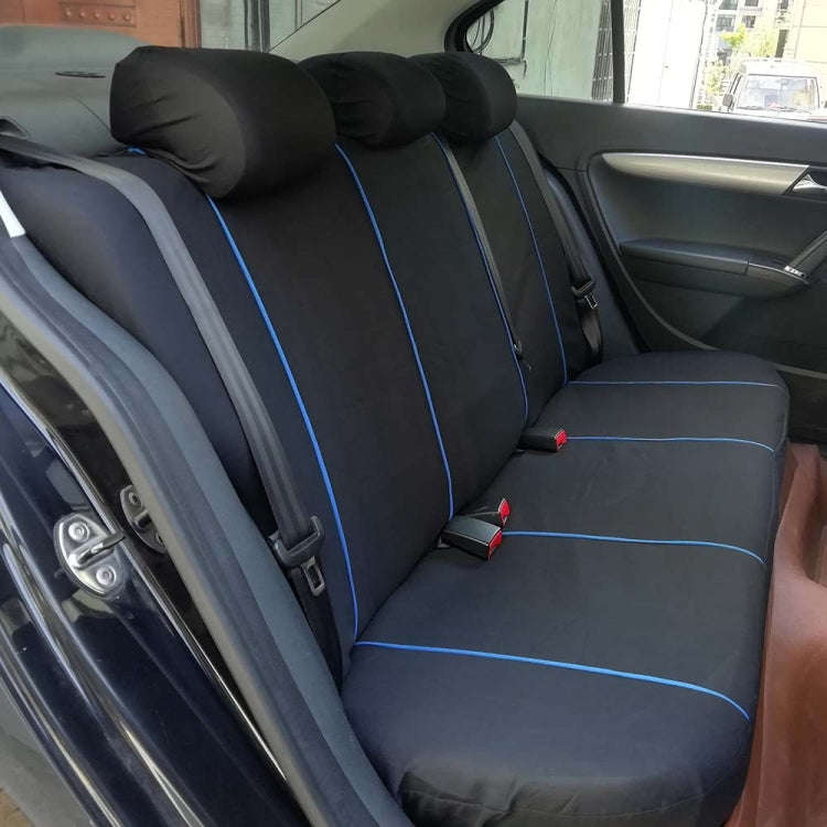 9 PCS Four Seasons Universal Seat Cover Cushion Car Fur Seat Covers Set Universal Cushion(Blue)