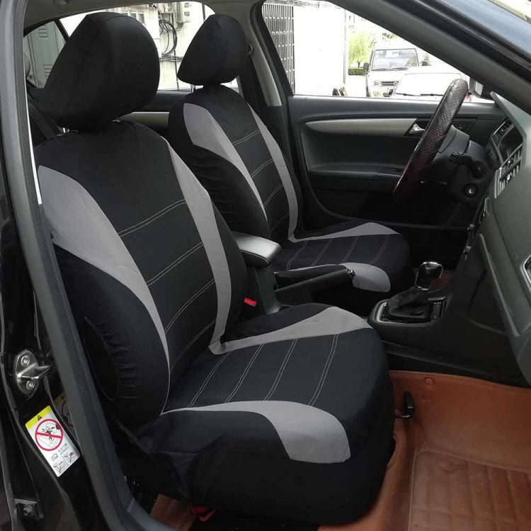9 PCS Four Seasons Universal Seat Cover Cushion Car Fur Seat Covers Set Universal Cushion(Gray)
