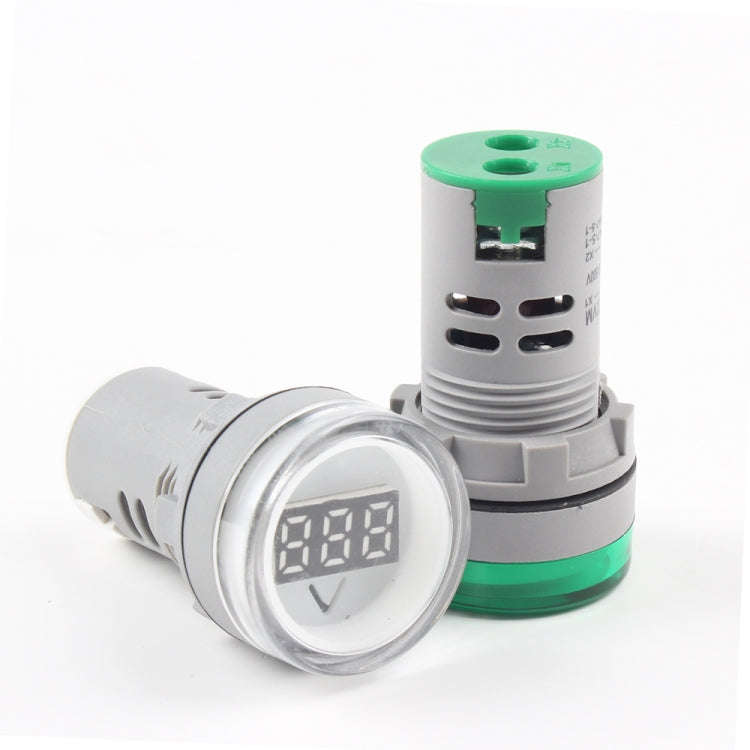 AD16-22DSV  Mini Digital Display 60-500V General Indicator AC Voltmeter, Open Hole: 22mm(Green)