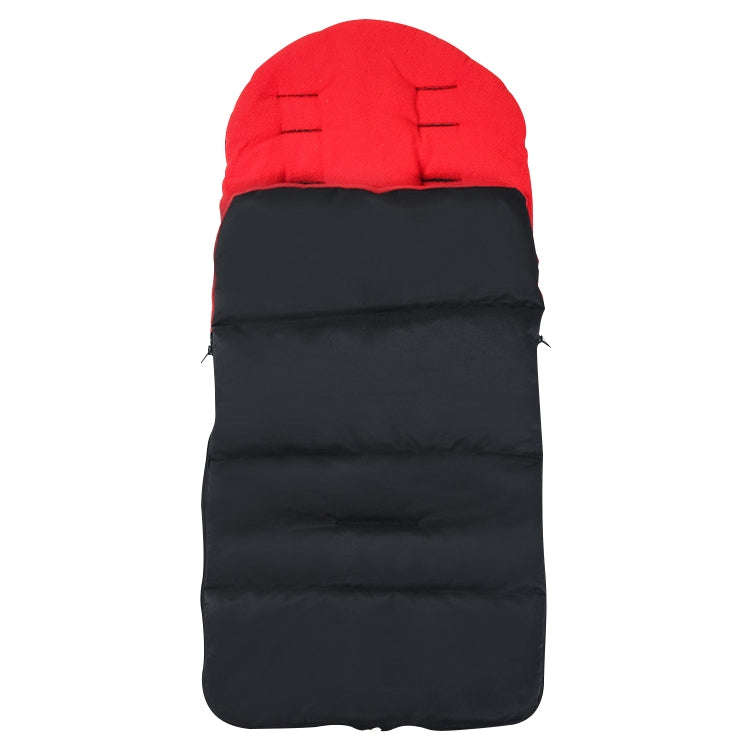 Winter and Autumn Baby Stroller Sleeping Bag Waterproof Stroller Foot Cover(Red)