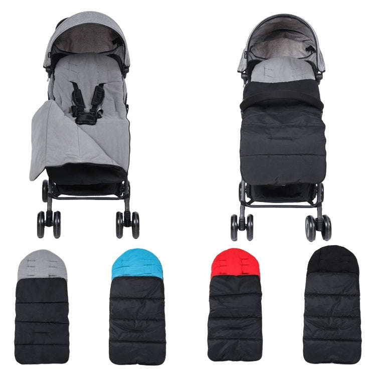 Winter and Autumn Baby Stroller Sleeping Bag Waterproof Stroller Foot Cover(Gray)