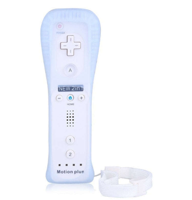 2 In 1 Right Handle With Built-In Accelerator For Nintendo Wii / WiiU Host(White)