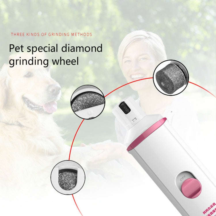 Pet Electric Manicure Device Dog Nail Polisher, Specification: Charged(Black)